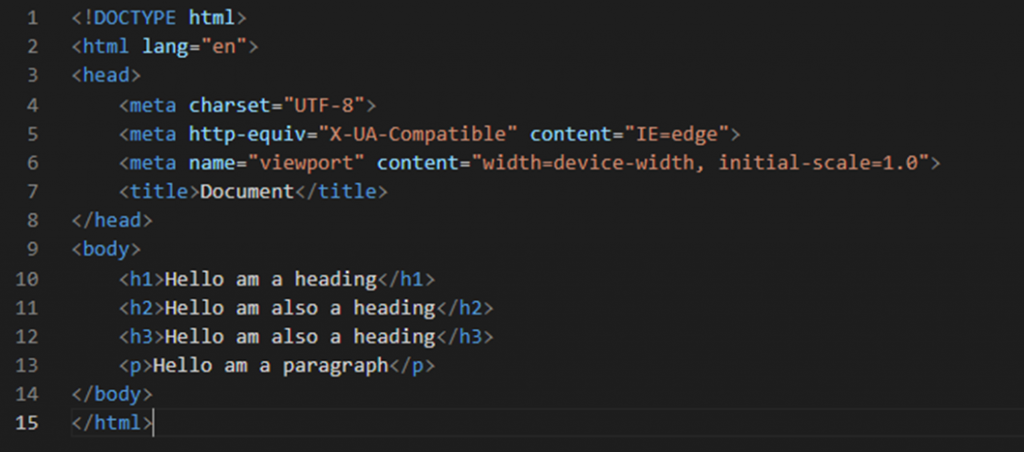 HTML Tags
